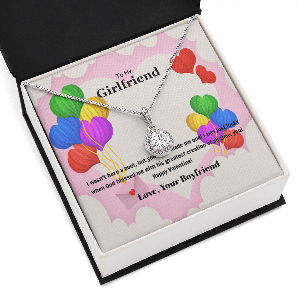 To My Girlfriend Valentines Gift God Bless Me Eternal Union Necklace - Eternal Hope