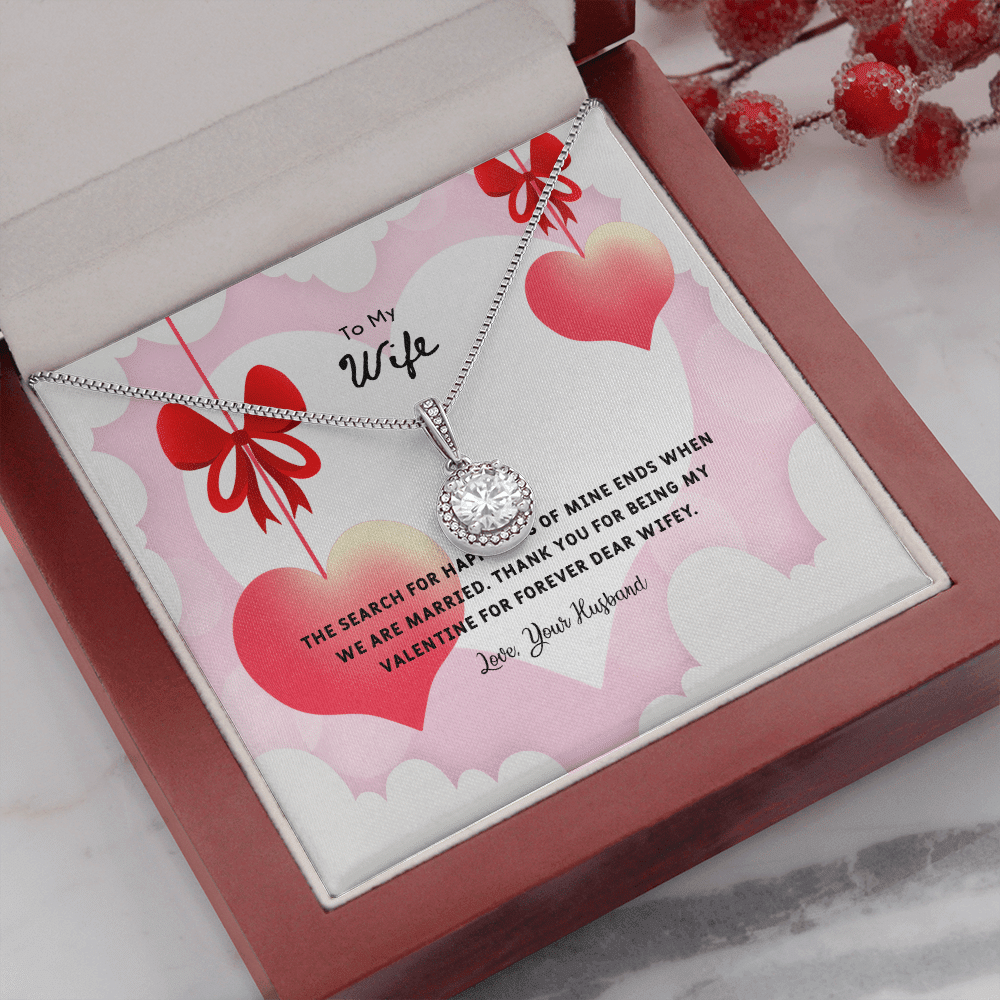 Wife Valentines Gift Search For Happiness Eternal Union Necklace - Eternal Hope