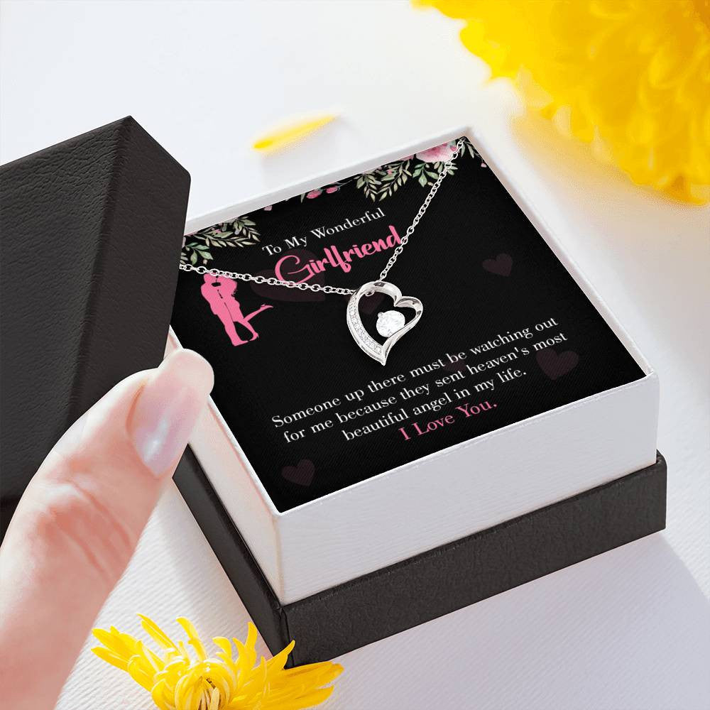 Girlfriend Birthday Gift Most Beautiful Angel 18k Gold or Stainless Steel 18" Necklace Girlfriend Gift - Forever Love Necklace Gift Idea For Woman