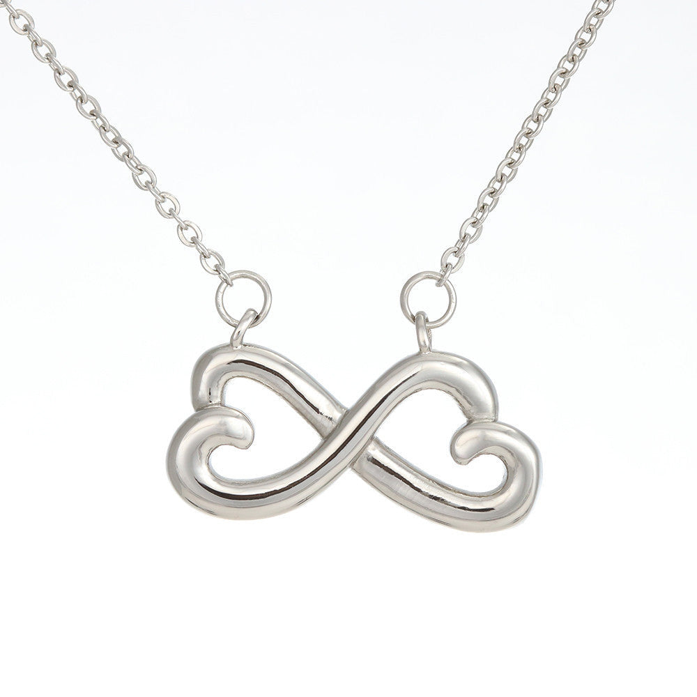 Forever Infinity Stainless Steel Pendant Message Card Wife Gift - Infinity Love Necklace