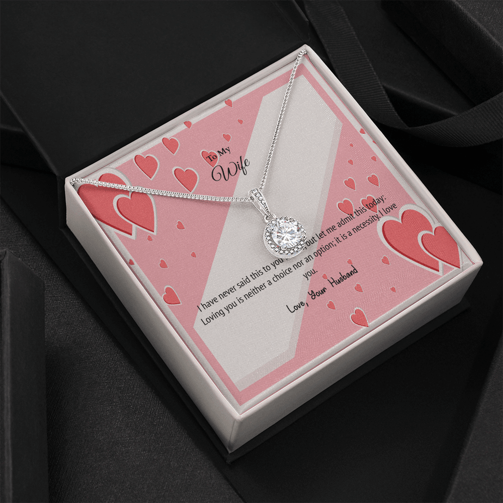 Wife Valentines Gift Love is Necessity Eternal Union Necklace - Eternal Hope