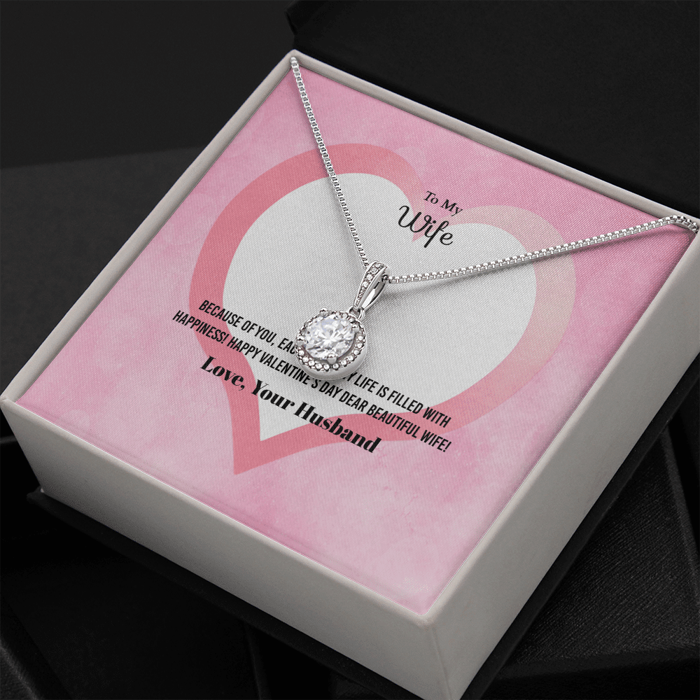 Wife Valentines Gift Each Day of My Life Eternal Union Necklace - Eternal Hope