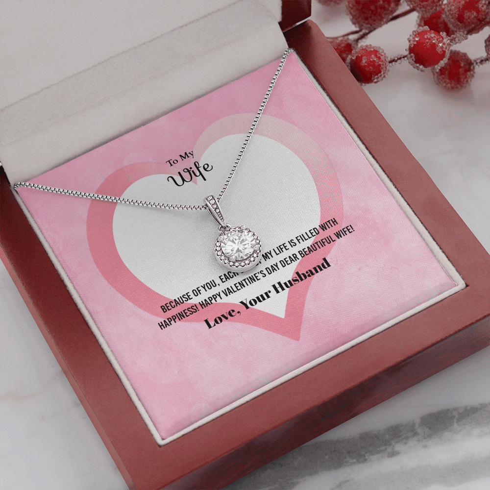 Wife Valentines Gift Each Day of My Life Eternal Union Necklace - Eternal Hope