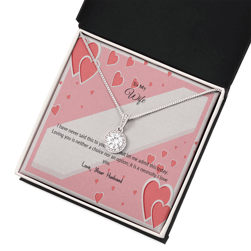 Wife Valentines Gift Love is Necessity Eternal Union Necklace - Eternal Hope