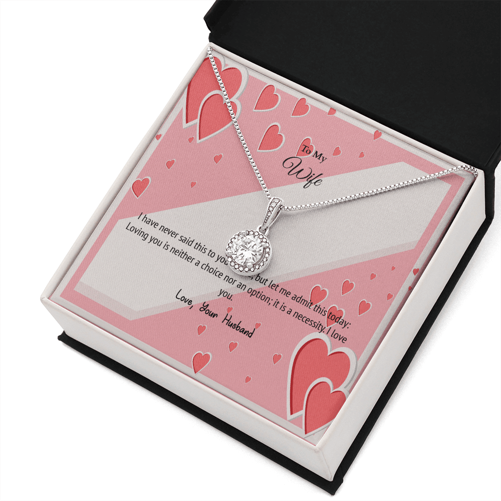 Wife Valentines Gift Love is Necessity Eternal Union Necklace - Eternal Hope