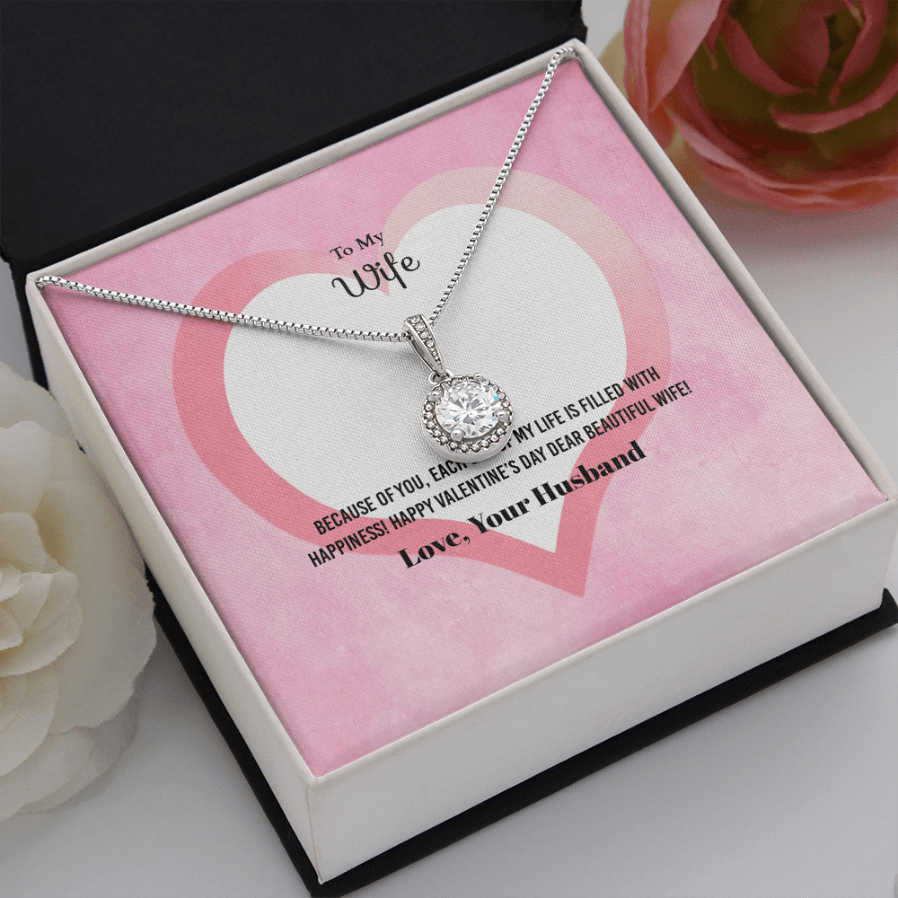 Wife Valentines Gift Each Day of My Life Eternal Union Necklace - Eternal Hope