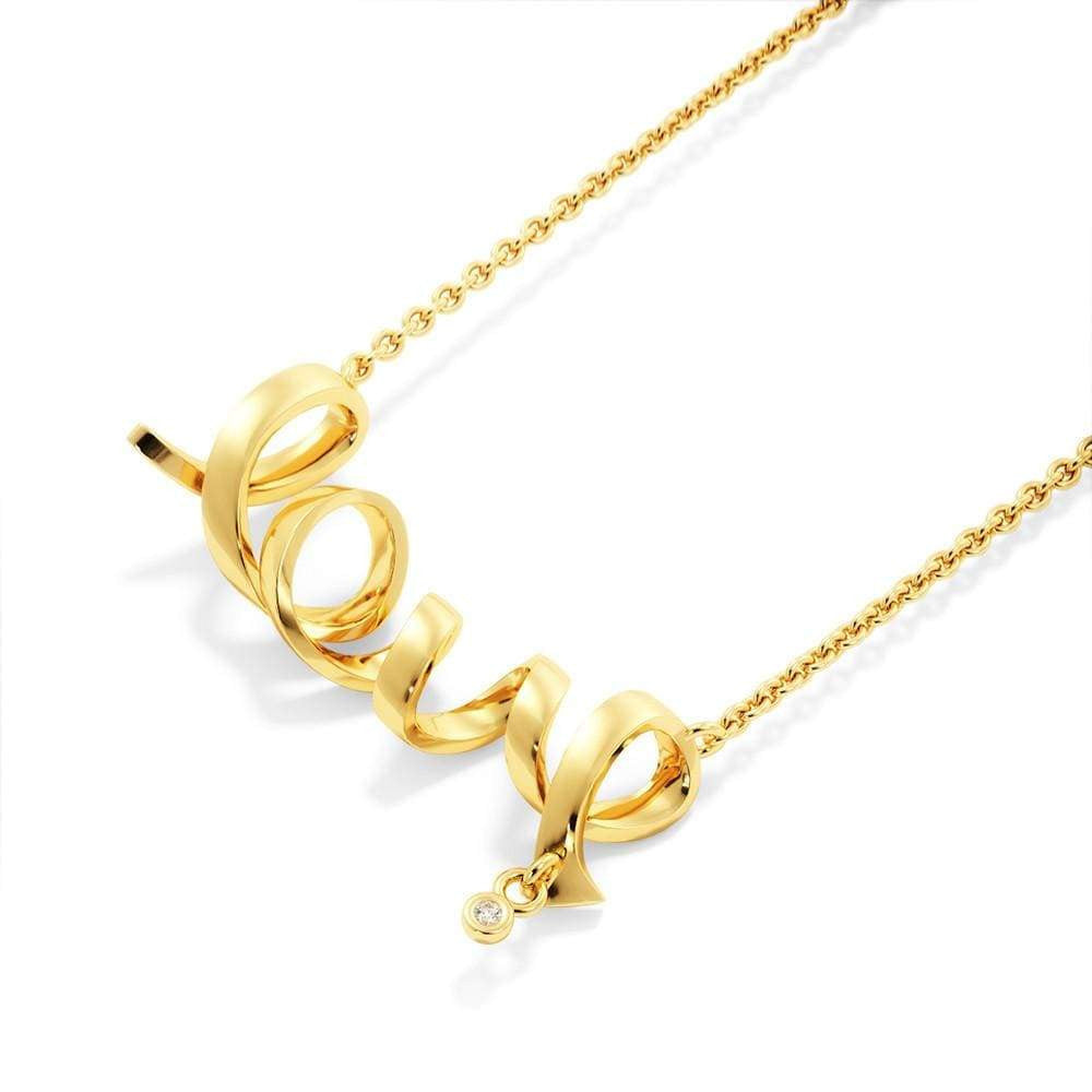 To My Gorgeous Wife Scripted Love Card Necklace Stainless Steel 16-22" Chain - Love Script Necklace