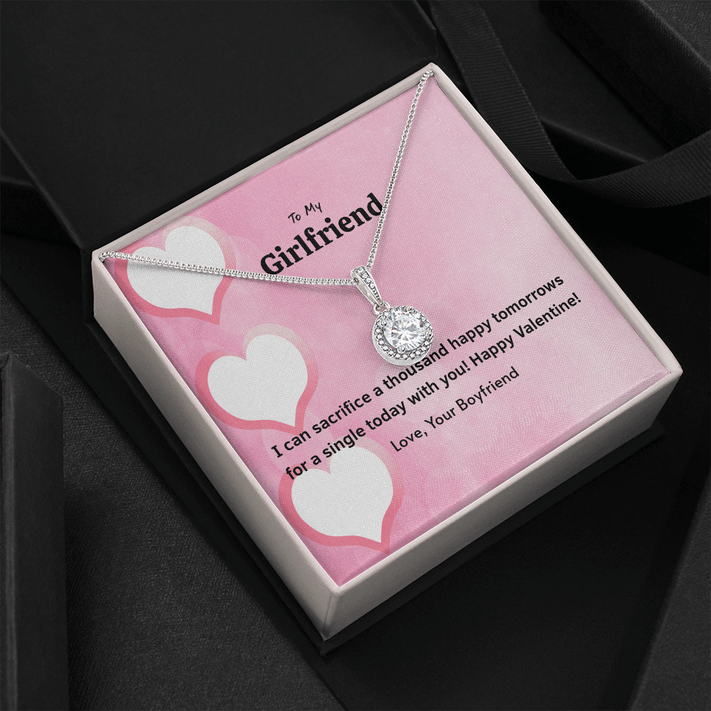 To My Girlfriend Valentines Gift Happy Tomorrows Eternal Union Necklace - Eternal Hope
