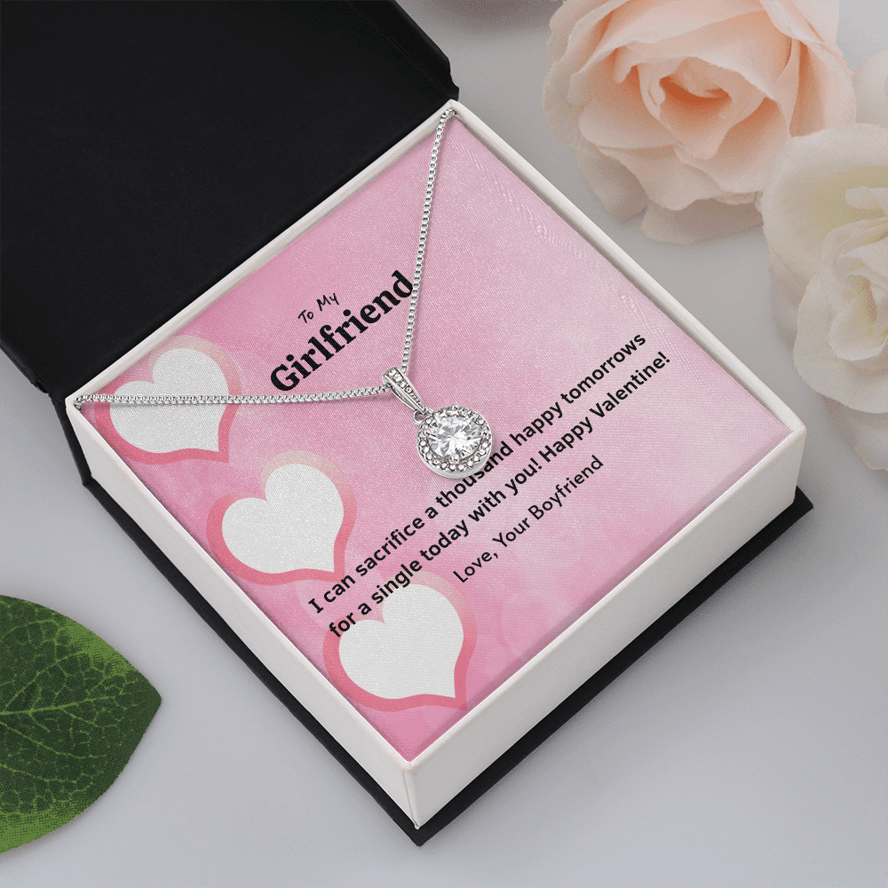 To My Girlfriend Valentines Gift Happy Tomorrows Eternal Union Necklace - Eternal Hope