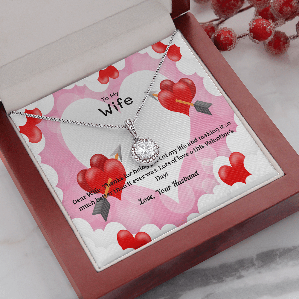Wife Valentines Gift Life Much Better Eternal Union Necklace - Eternal Hope