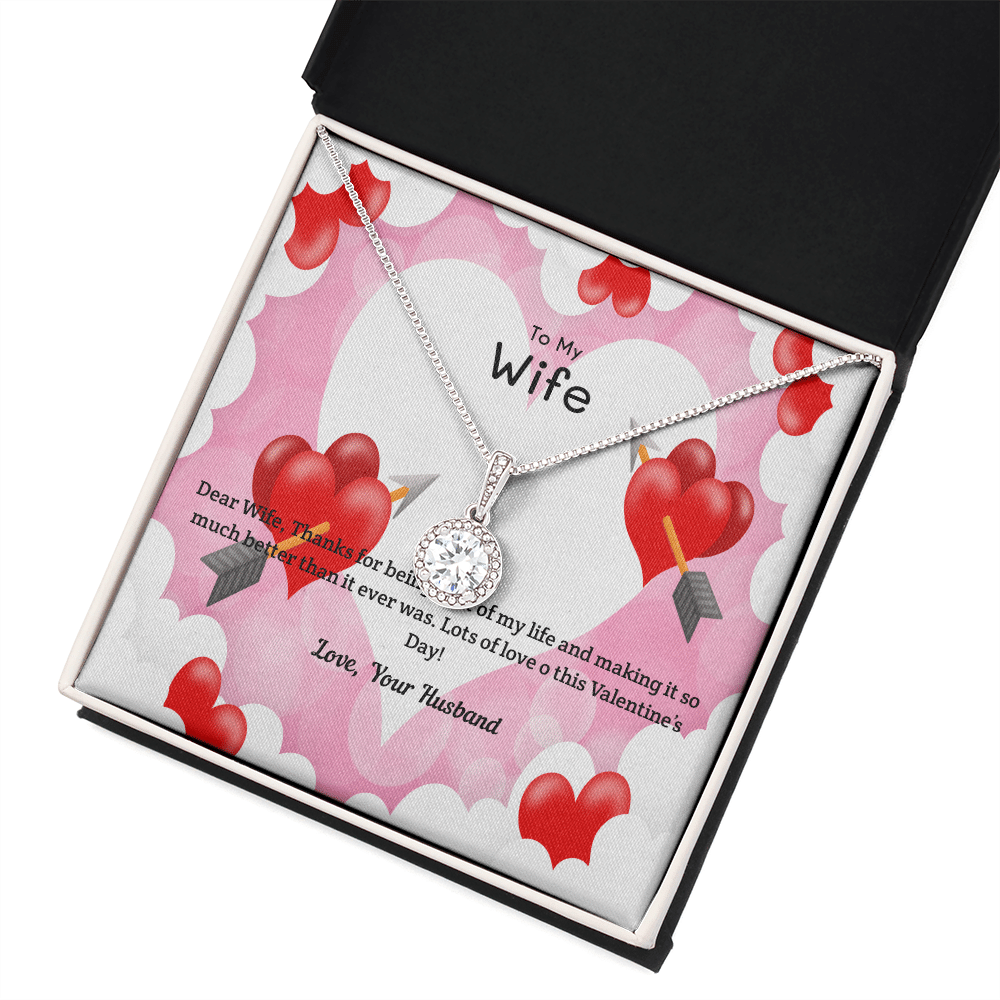 Wife Valentines Gift Life Much Better Eternal Union Necklace - Eternal Hope