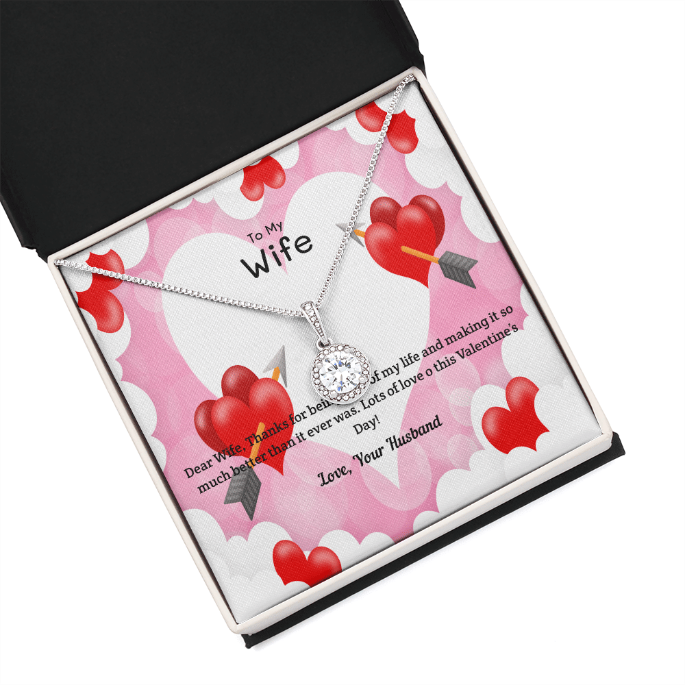 Wife Valentines Gift Life Much Better Eternal Union Necklace - Eternal Hope