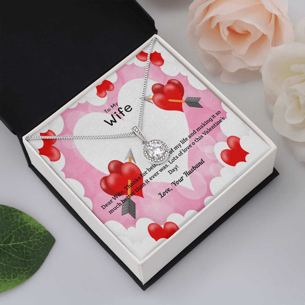 Wife Valentines Gift Life Much Better Eternal Union Necklace - Eternal Hope