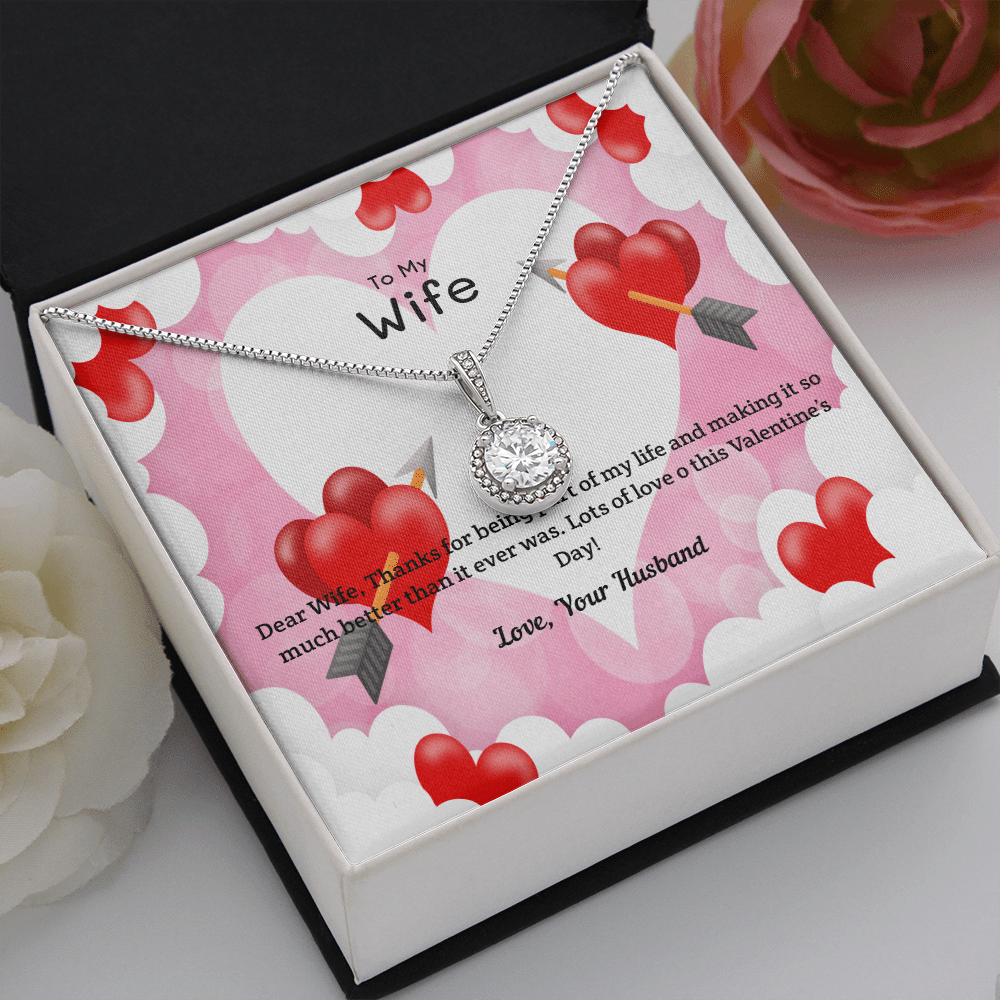 Wife Valentines Gift Life Much Better Eternal Union Necklace - Eternal Hope