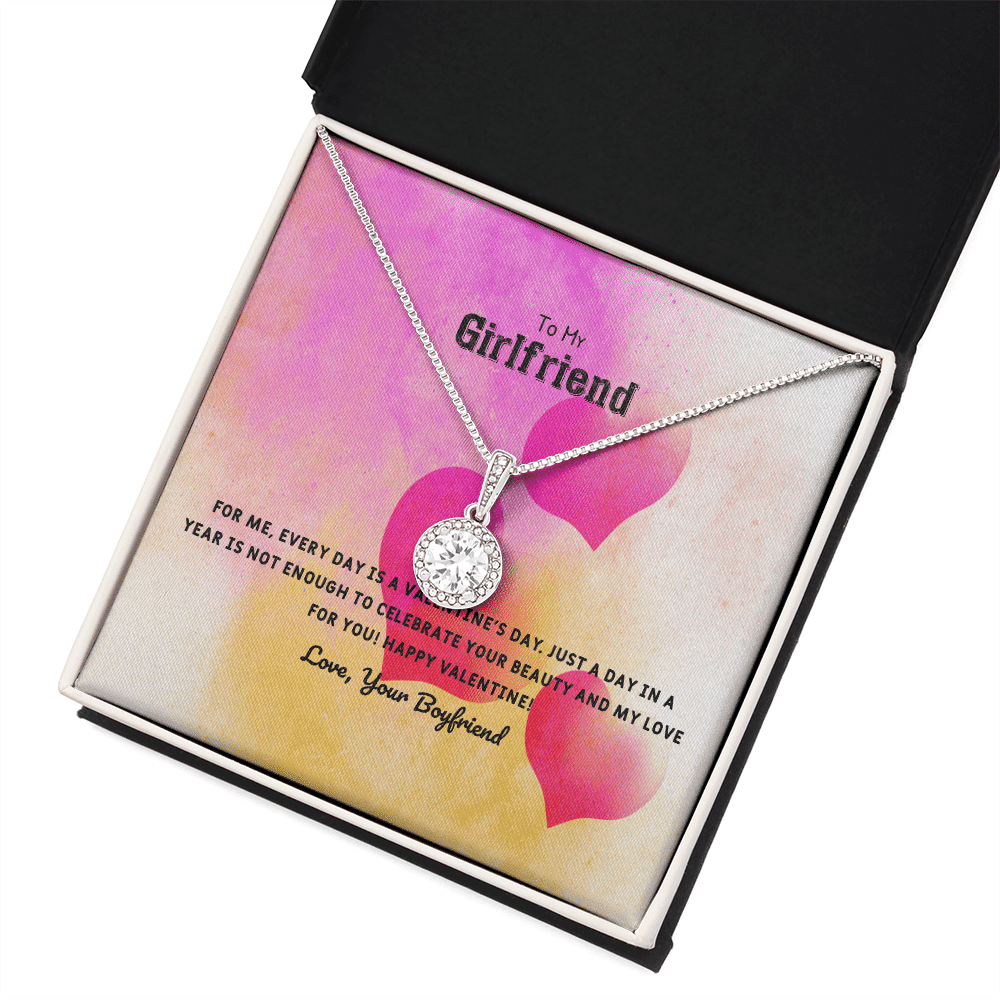 To My Girlfriend Valentines Gift Every Day With You is Special Eternal Union Necklace - Eternal Hope