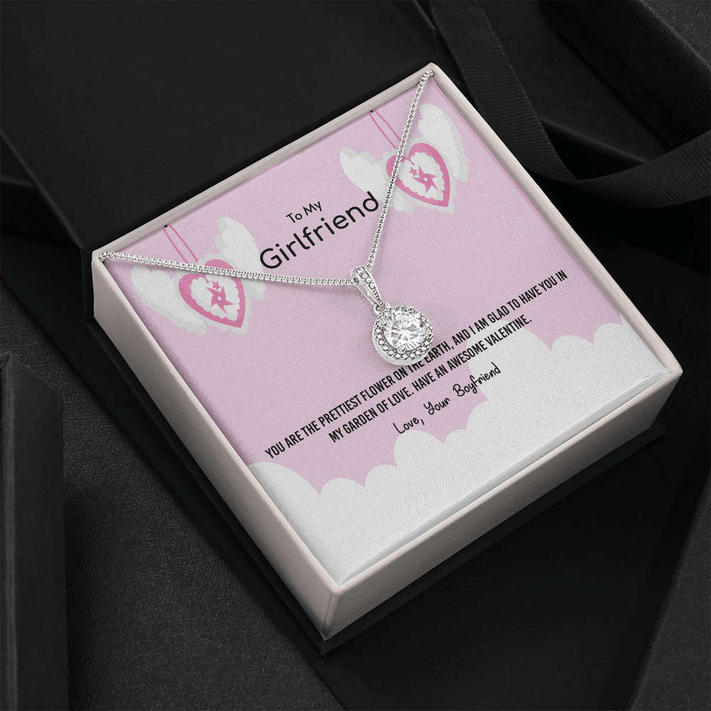 To My Girlfriend Valentines Gift Prettiest Flower Glad To have You Eternal Union Necklace - Eternal Hope