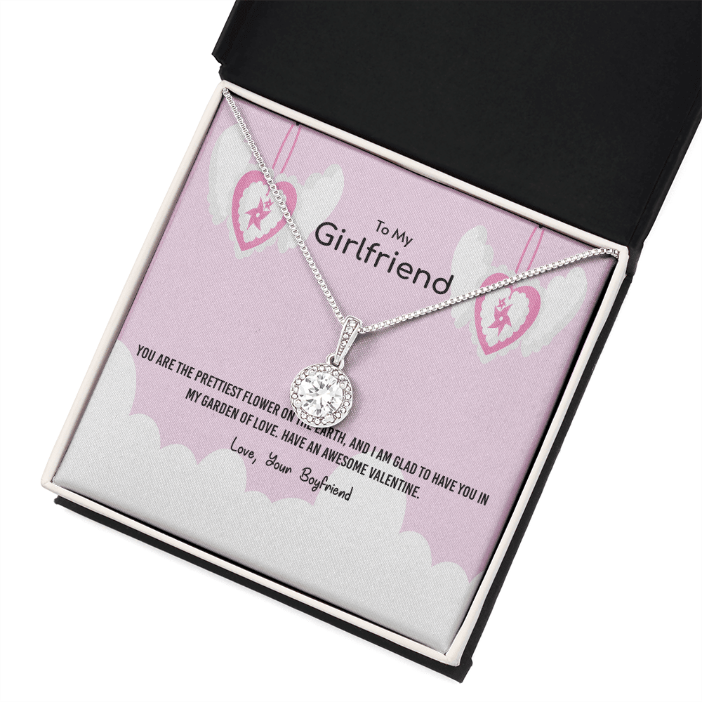 To My Girlfriend Valentines Gift Prettiest Flower Glad To have You Eternal Union Necklace - Eternal Hope