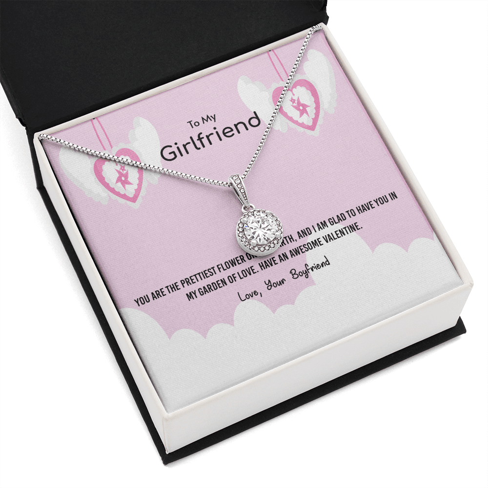 To My Girlfriend Valentines Gift Prettiest Flower Glad To have You Eternal Union Necklace - Eternal Hope