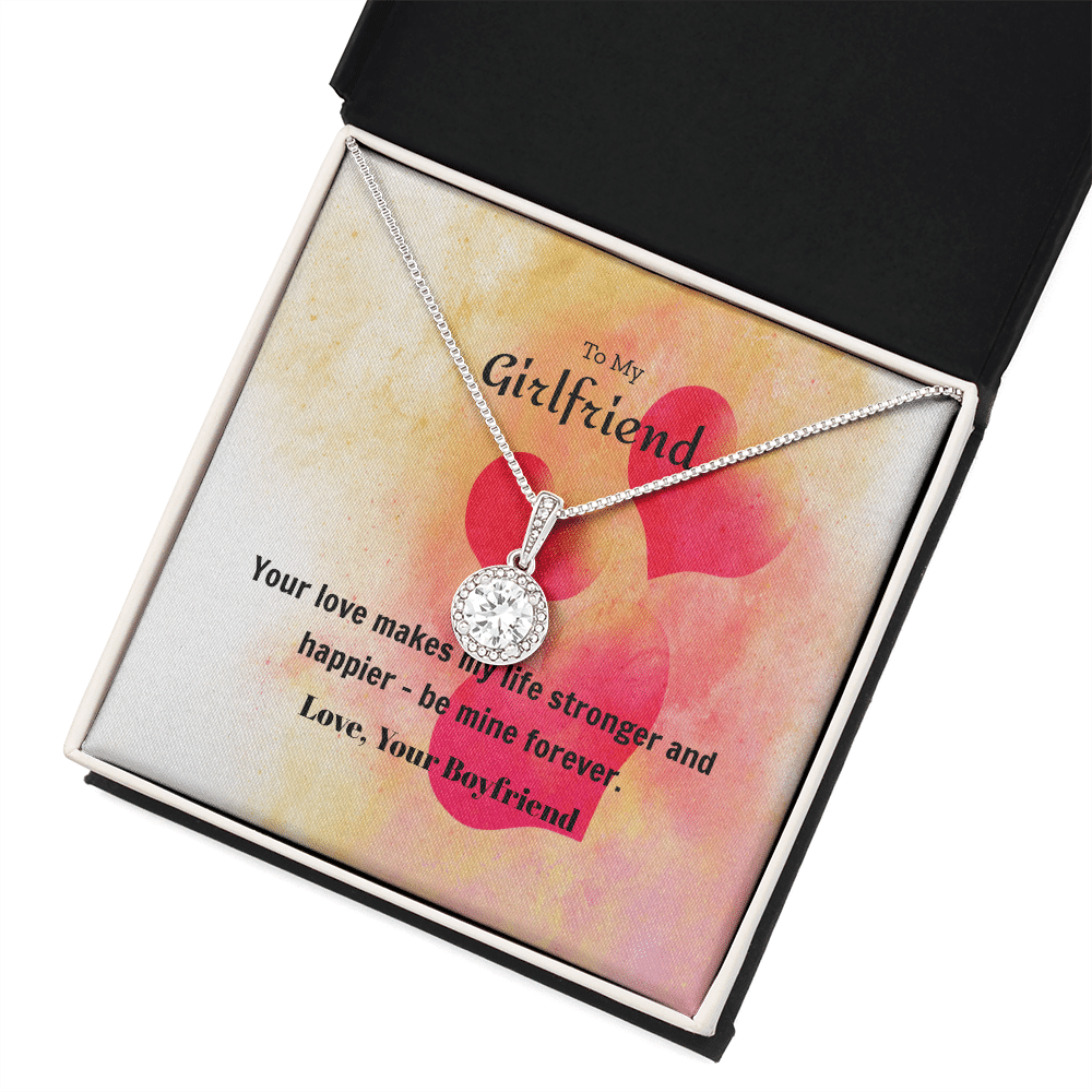To My Girlfriend Valentines Gift Be Mine Forever Hearts Eternal Union Necklace - Eternal Hope