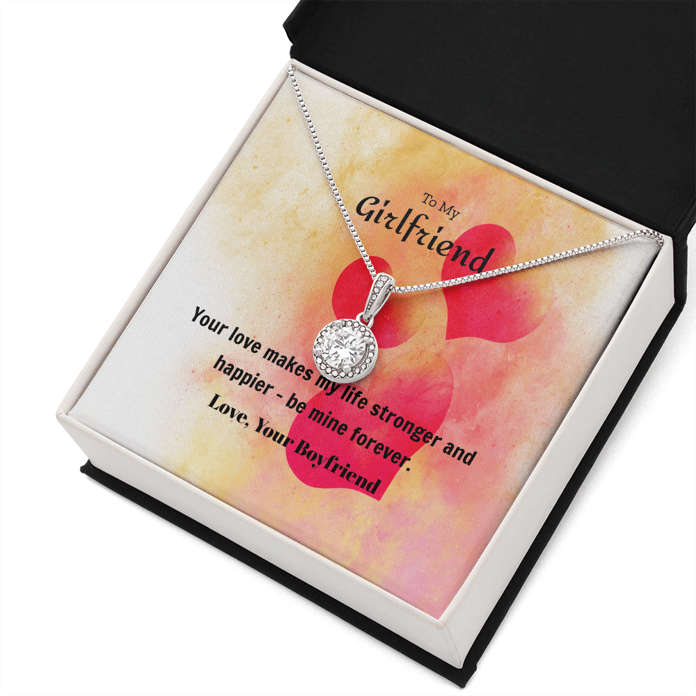 To My Girlfriend Valentines Gift Be Mine Forever Hearts Eternal Union Necklace - Eternal Hope