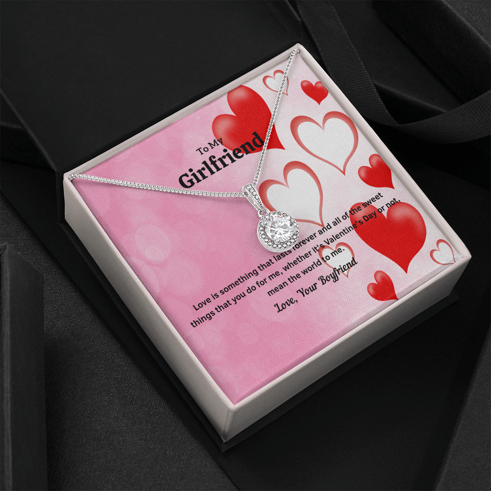 To My Girlfriend Valentines Gift Love Lasts Forever Eternal Union Necklace - Eternal Hope