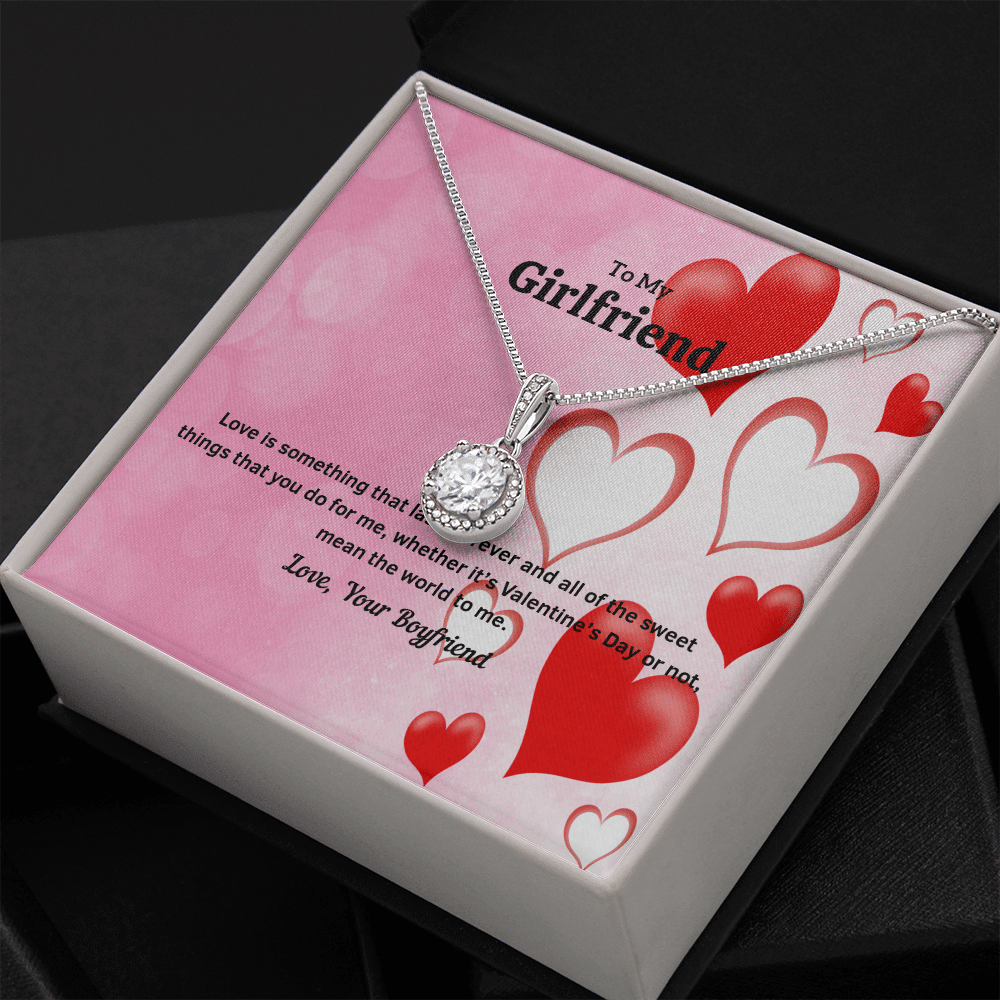 To My Girlfriend Valentines Gift Love Lasts Forever Eternal Union Necklace - Eternal Hope