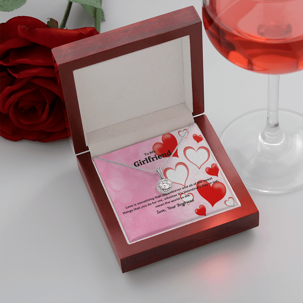 To My Girlfriend Valentines Gift Love Lasts Forever Eternal Union Necklace - Eternal Hope