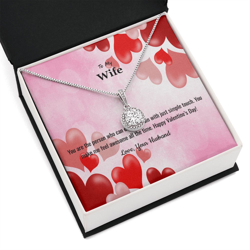 Wife Valentines Gift You Make Me Feel Awesome Eternal Union Necklace - Eternal Hope