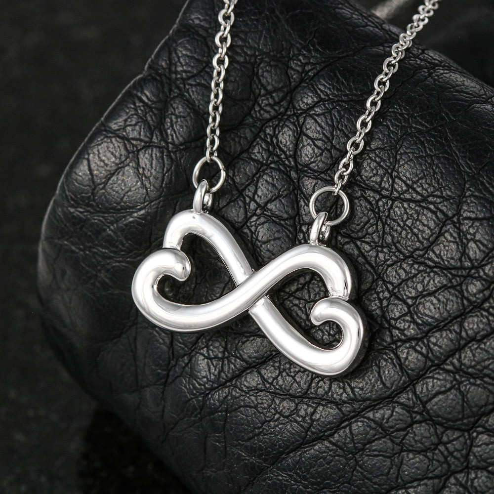 Elegirte Infinity Stainless Steel Pendant Spanish Message Card Wife Gift - Infinity Love Necklace