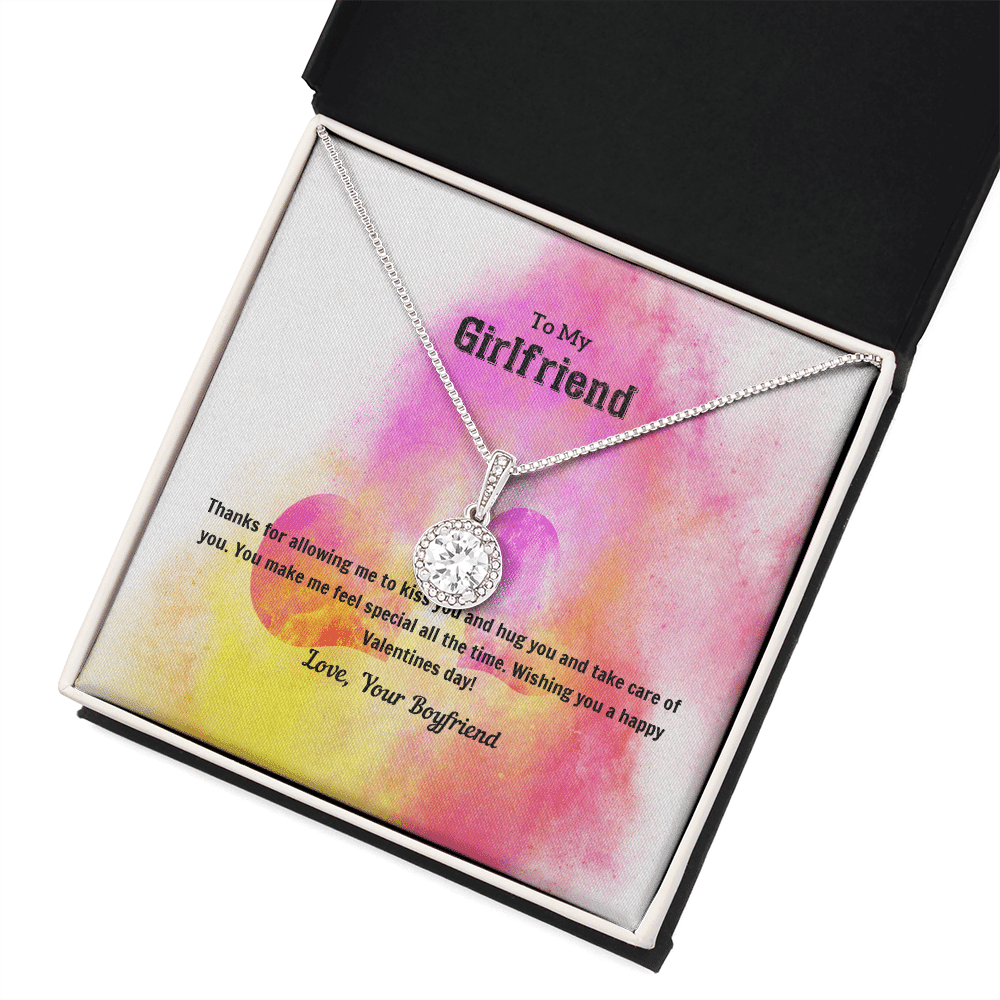 To My Girlfriend Valentines Gift Kiss and Hug Eternal Union Necklace - Eternal Hope