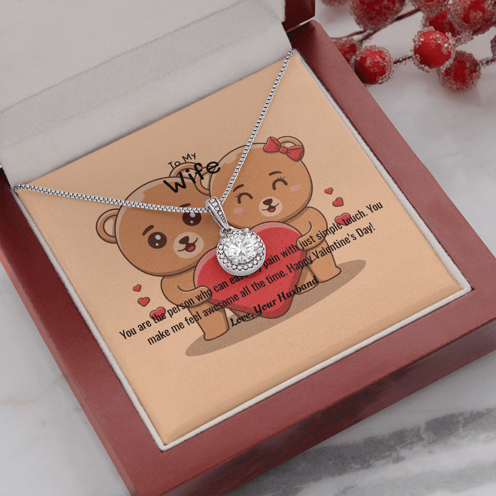 Wife Valentines Gift You Ease My Pain Eternal Union Necklace - Eternal Hope