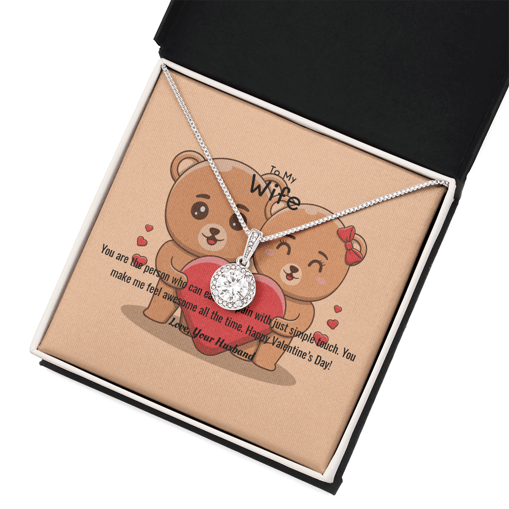 Wife Valentines Gift You Ease My Pain Eternal Union Necklace - Eternal Hope
