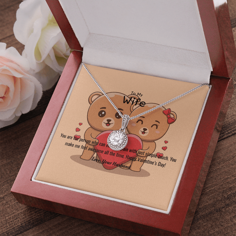 Wife Valentines Gift You Ease My Pain Eternal Union Necklace - Eternal Hope