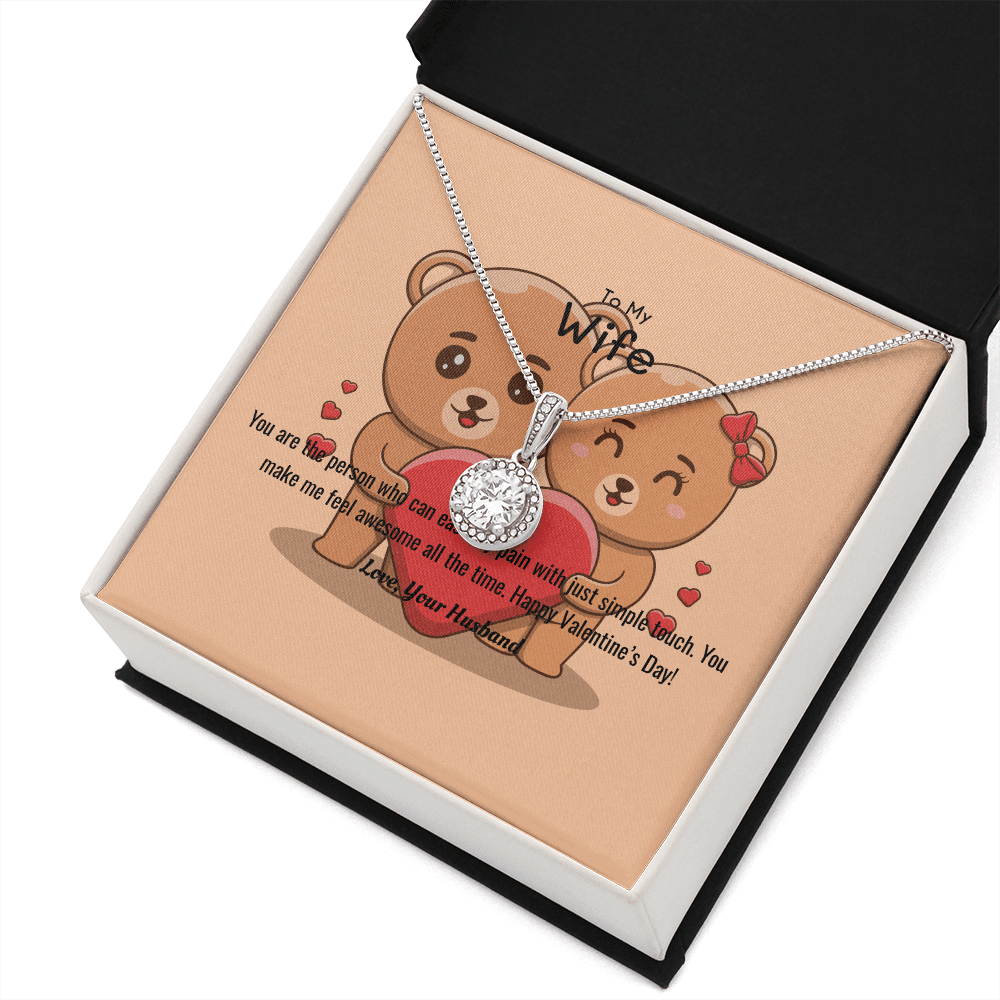 Wife Valentines Gift You Ease My Pain Eternal Union Necklace - Eternal Hope