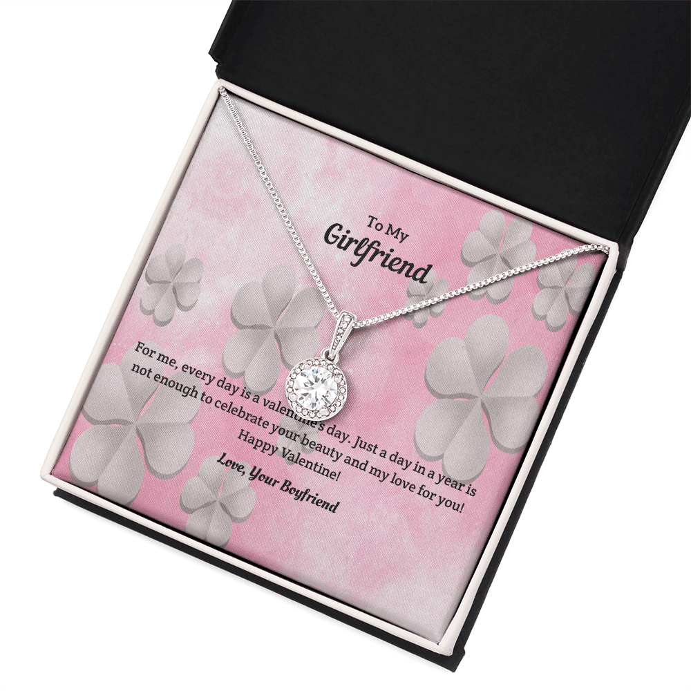 To My Girlfriend Valentines Gift Every Day is a Valentine's Day Eternal Union Necklace - Eternal Hope