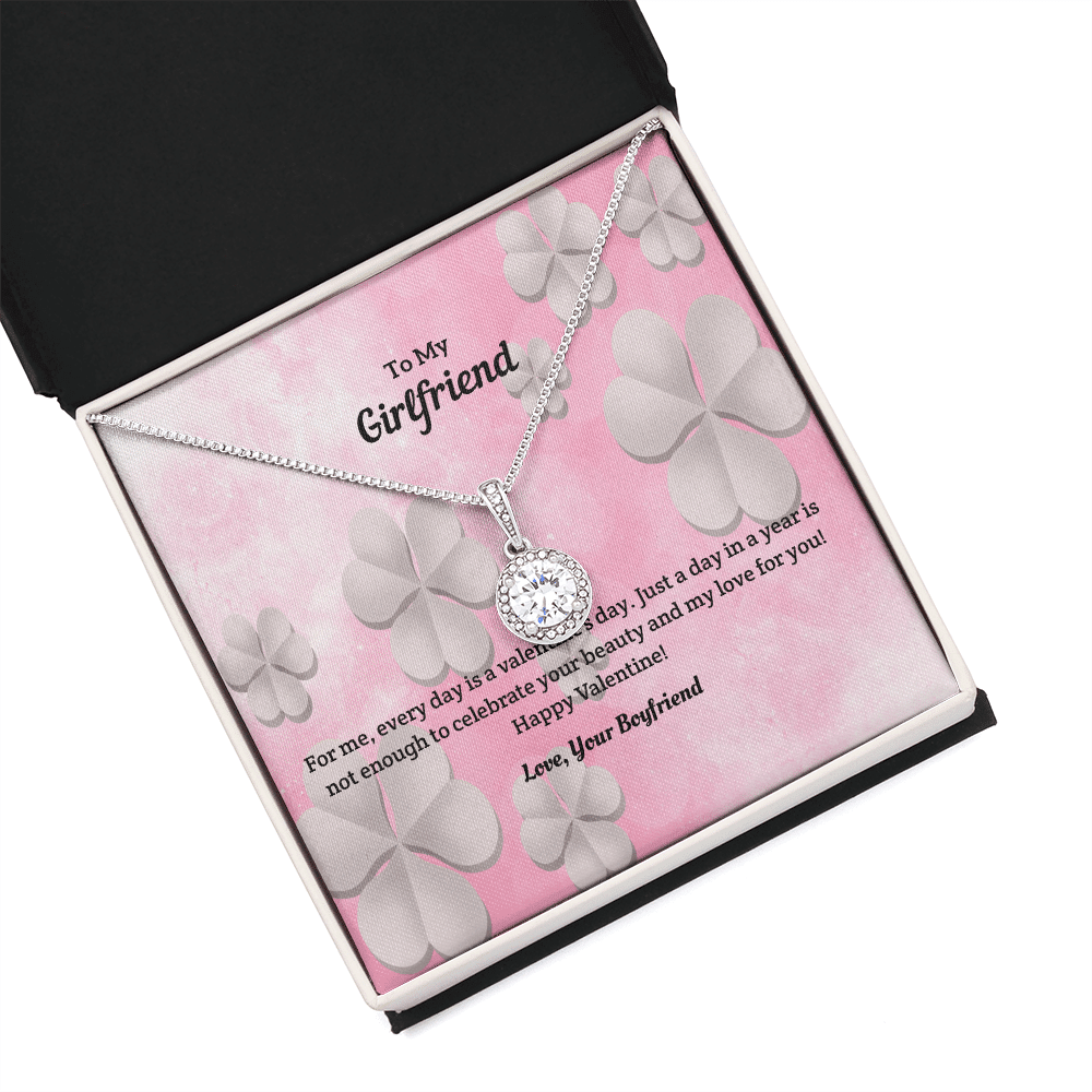 To My Girlfriend Valentines Gift Every Day is a Valentine's Day Eternal Union Necklace - Eternal Hope