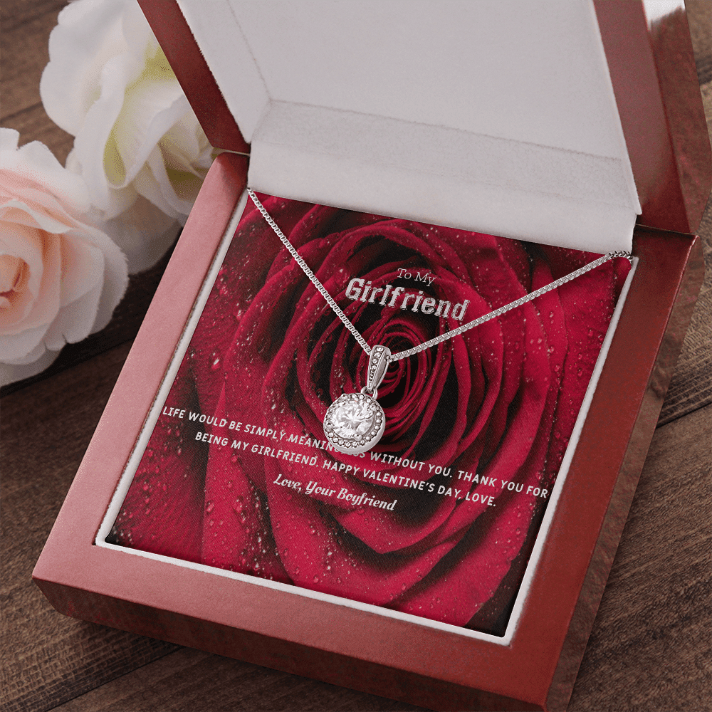 To My Girlfriend Valentines Gift Life Without You Eternal Union Necklace - Eternal Hope