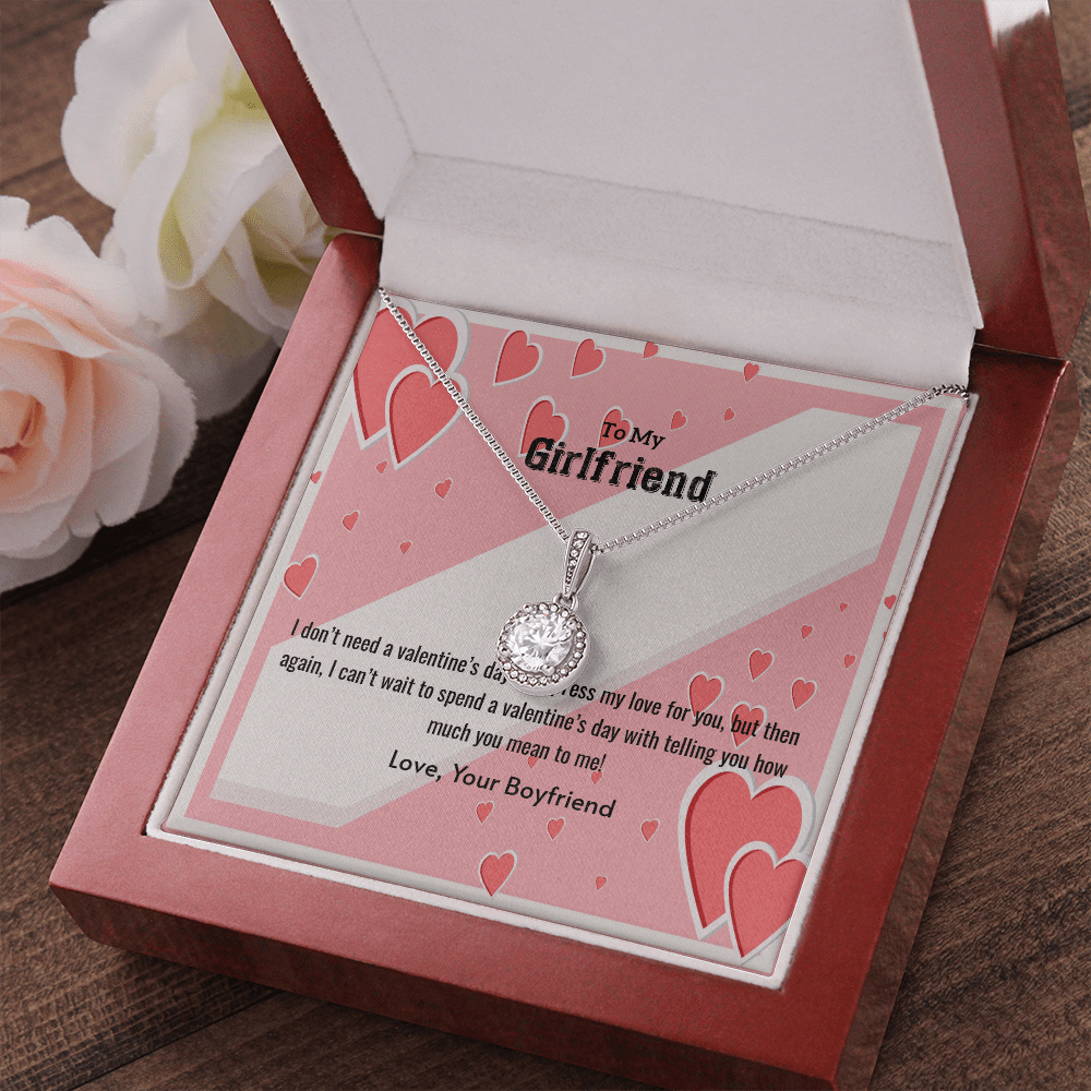 To My Girlfriend Valentines Gift What You Mean Eternal Union Necklace - Eternal Hope