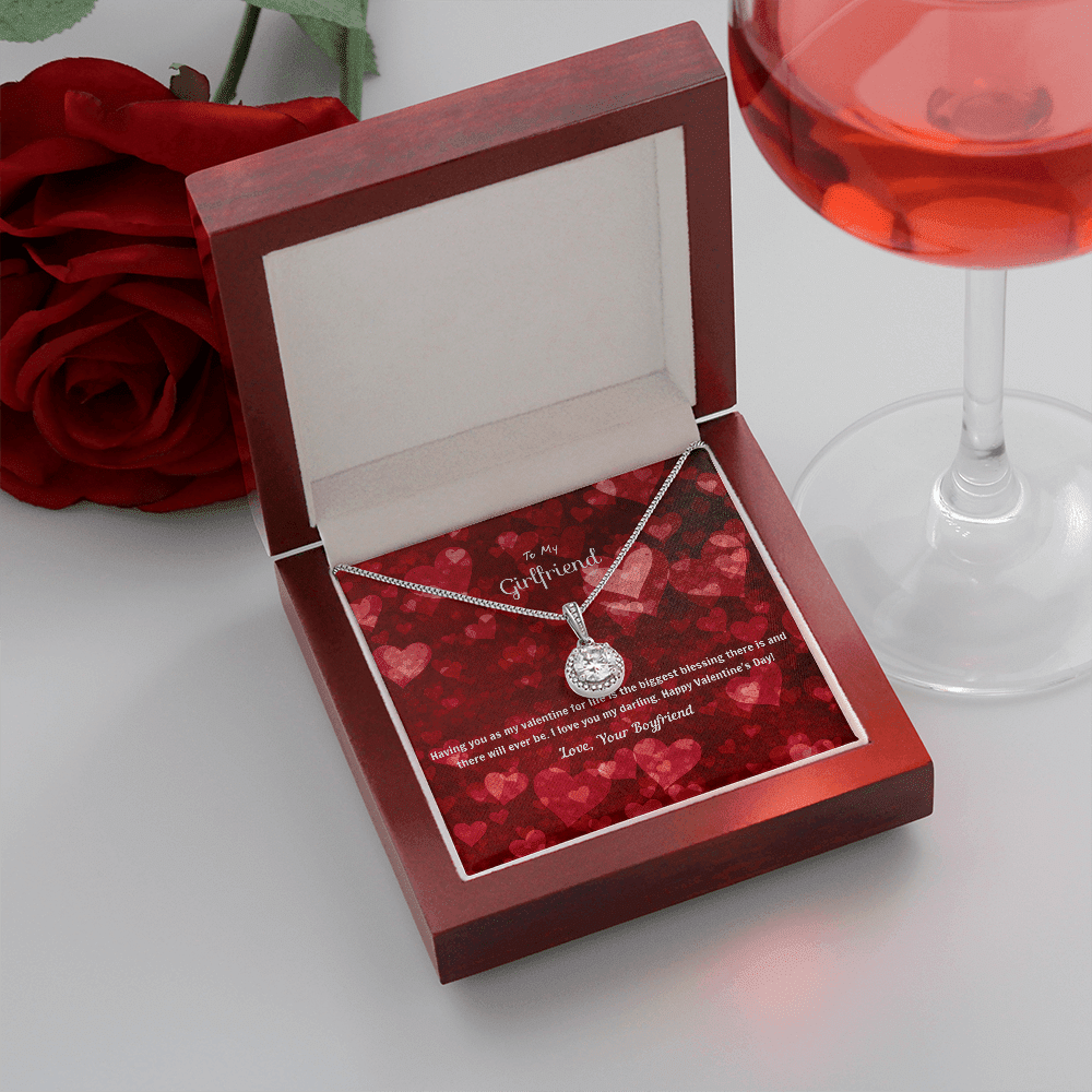 To My Girlfriend Valentines Gift You're the Biggest Blessing Eternal Union Necklace - Eternal Hope