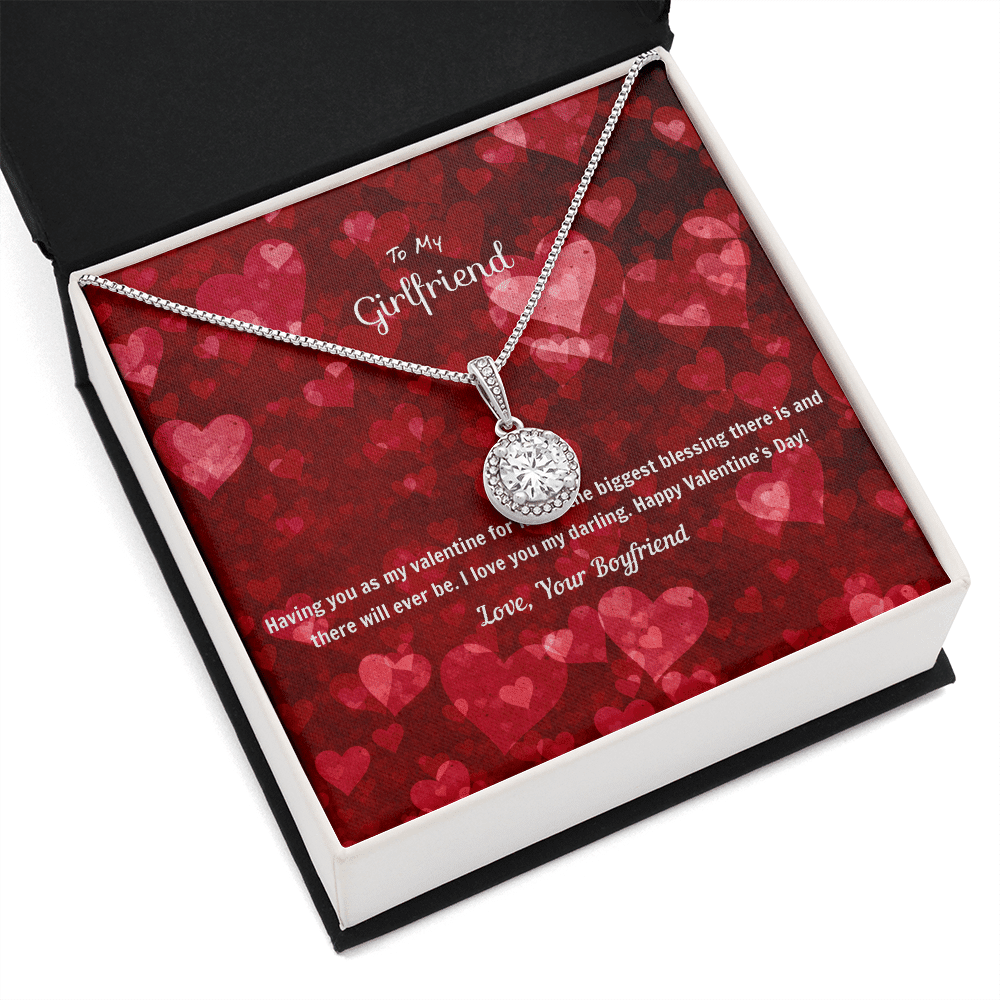 To My Girlfriend Valentines Gift You're the Biggest Blessing Eternal Union Necklace - Eternal Hope