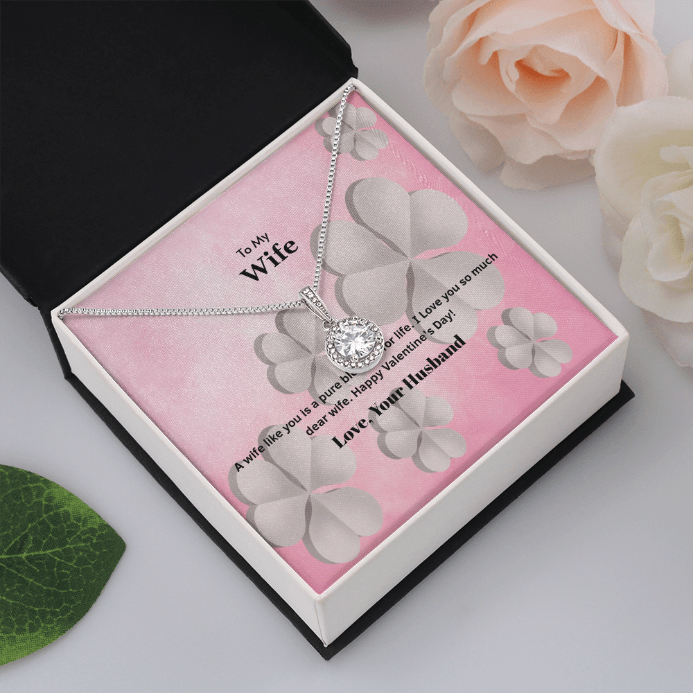 Wife Valentines Gift A Wife is a Pure Blessing Eternal Union Necklace - Eternal Hope