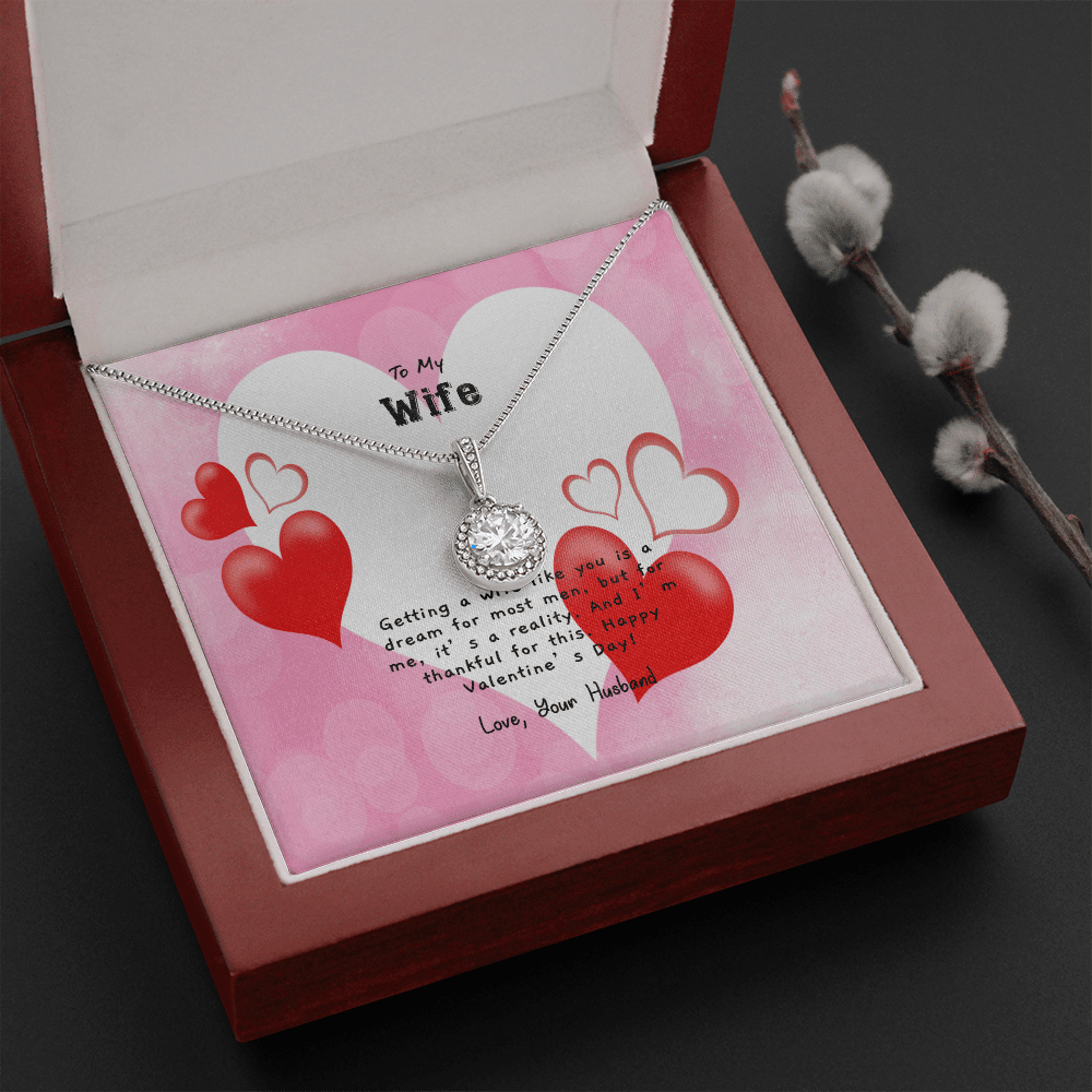 Wife Valentines Gift You're a Dream Wife Eternal Union Necklace - Eternal Hope