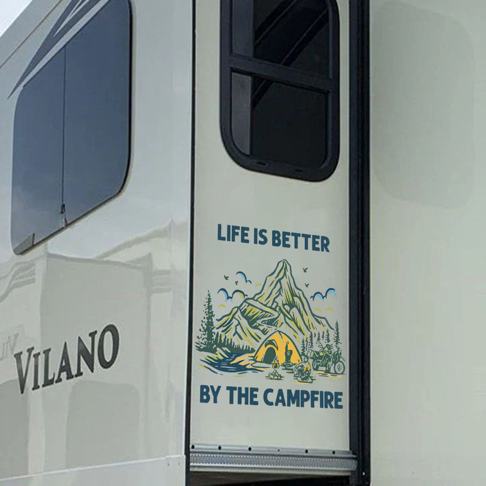 Camping Crack Sticker, Funny Car Decal For Window & Bumper