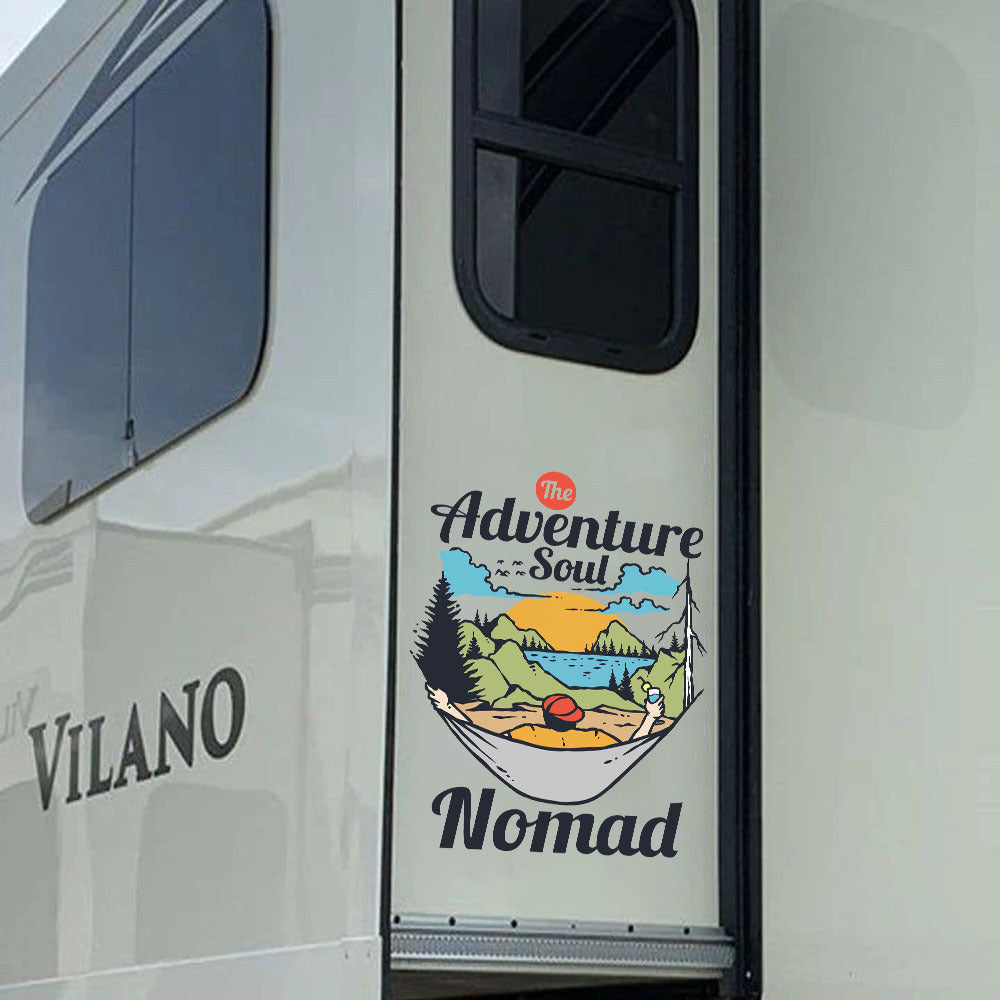 Camping Crack Decal, Funny Car Sticker For Window & Bumper