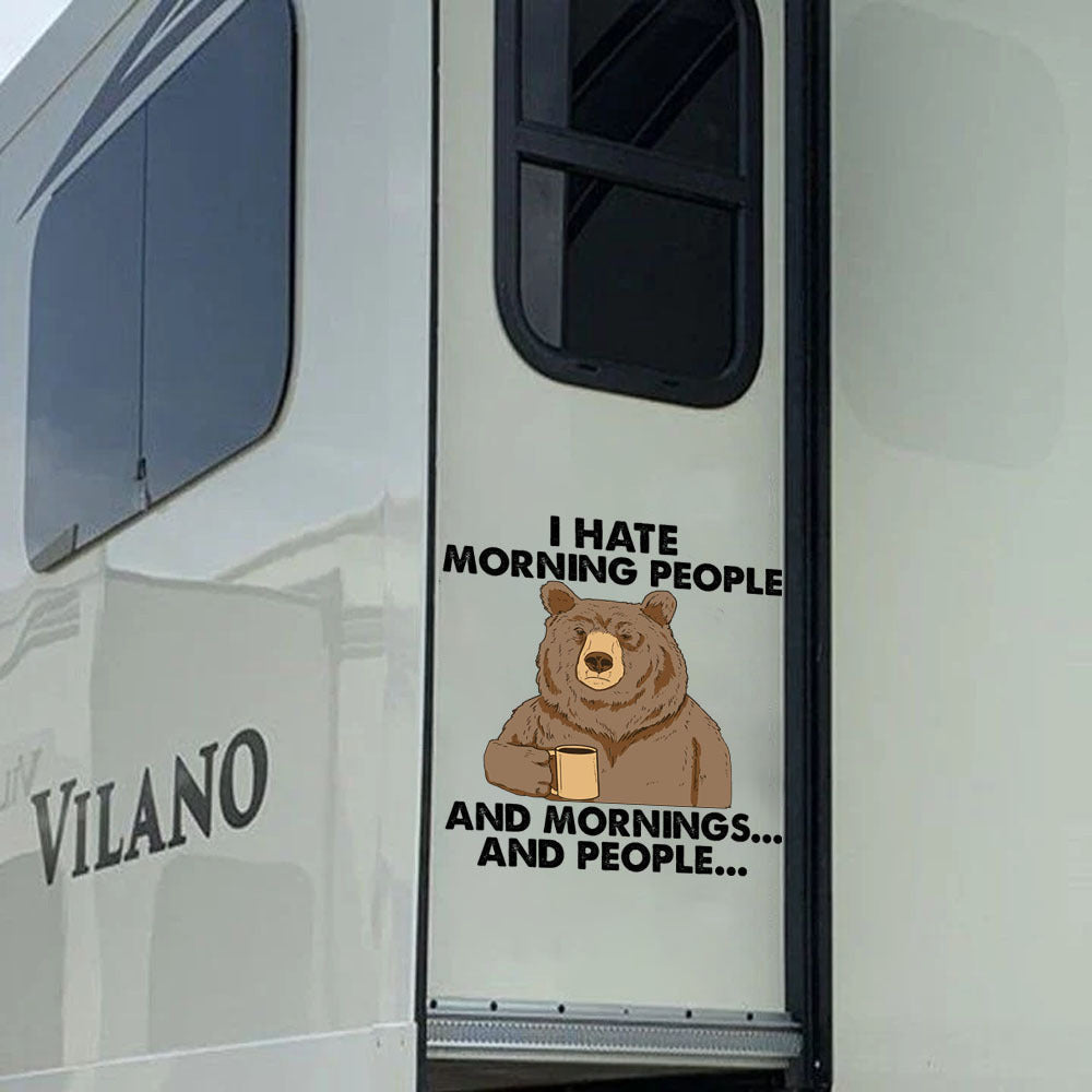 Camping Crack Decal, Funny Car Sticker For Window & Bumper