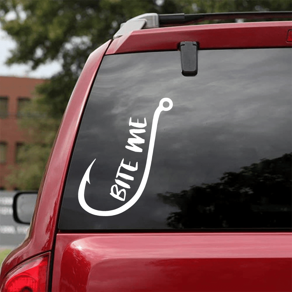Funny Fishing Door Decal, Car Sticker For Window & Bumper