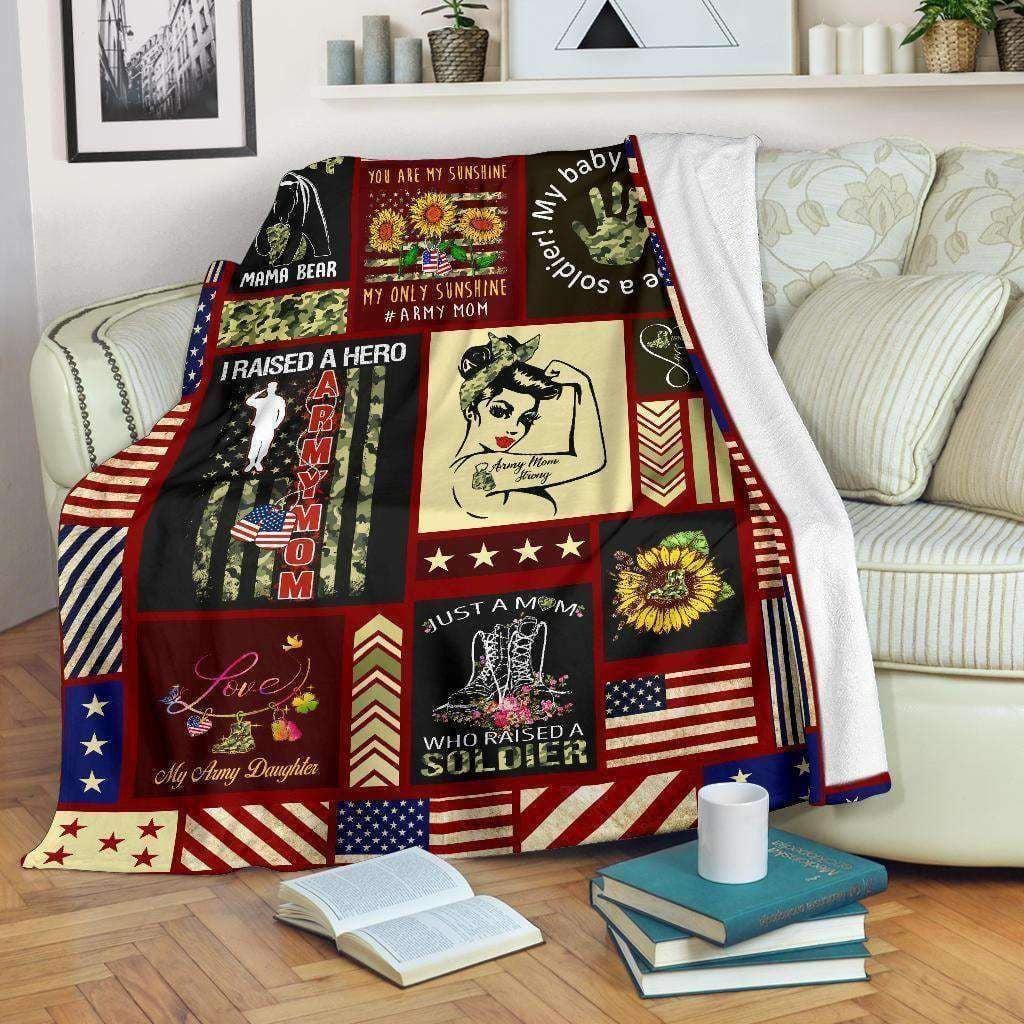 Branches Mom Blanket - I Raised A Hero Gift
