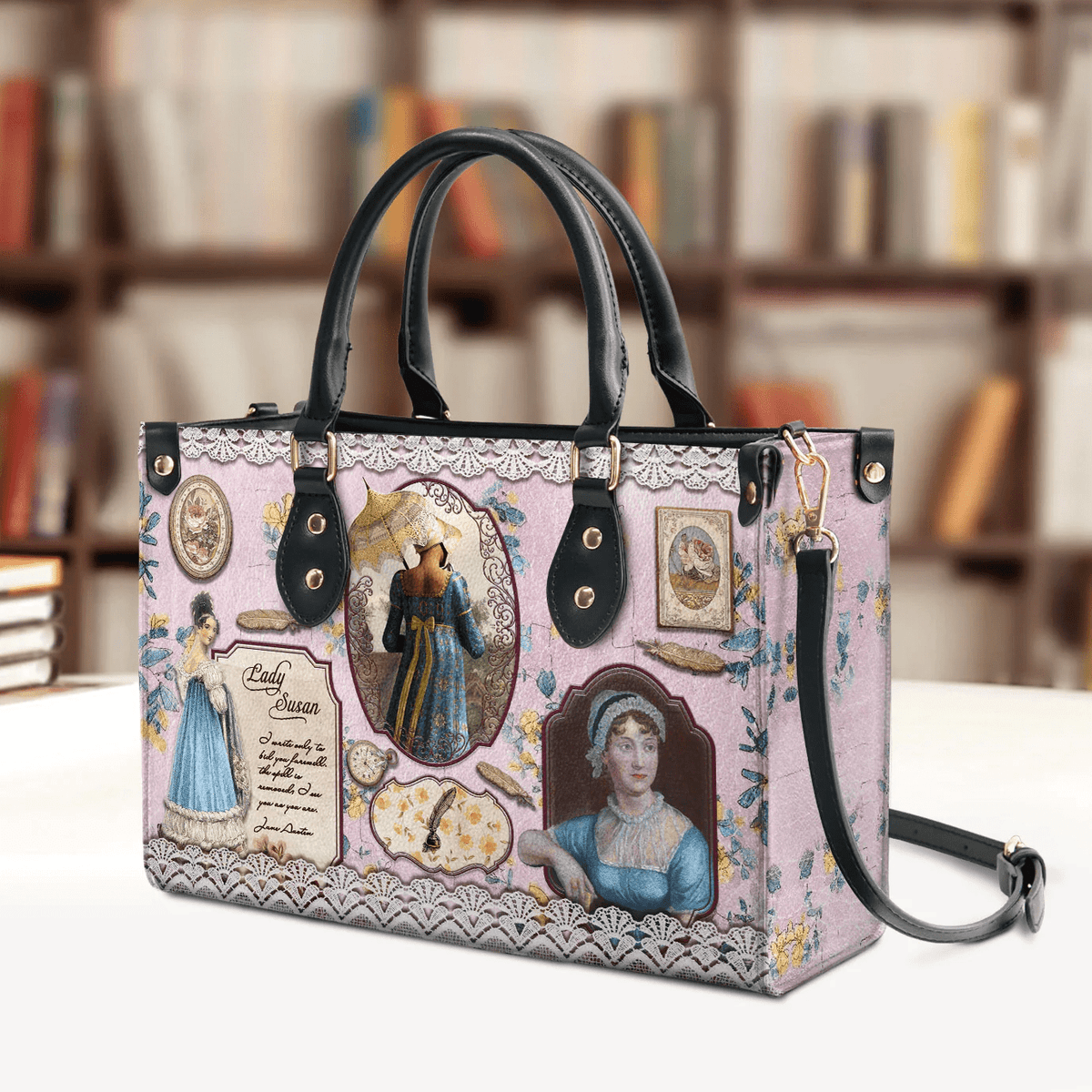 Exquisite Custom Handbags: Embrace Jane Austen's Legacy with Lady Susan Inspired Designs, Best Gift for Girl