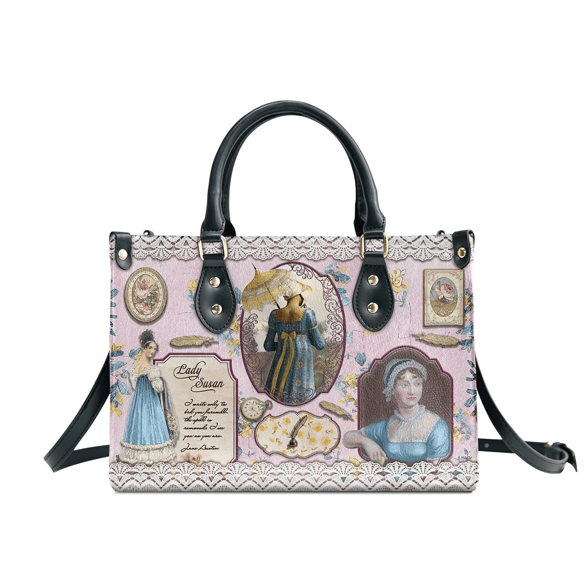 Exquisite Custom Handbags: Embrace Jane Austen's Legacy with Lady Susan Inspired Designs, Best Gift for Girl