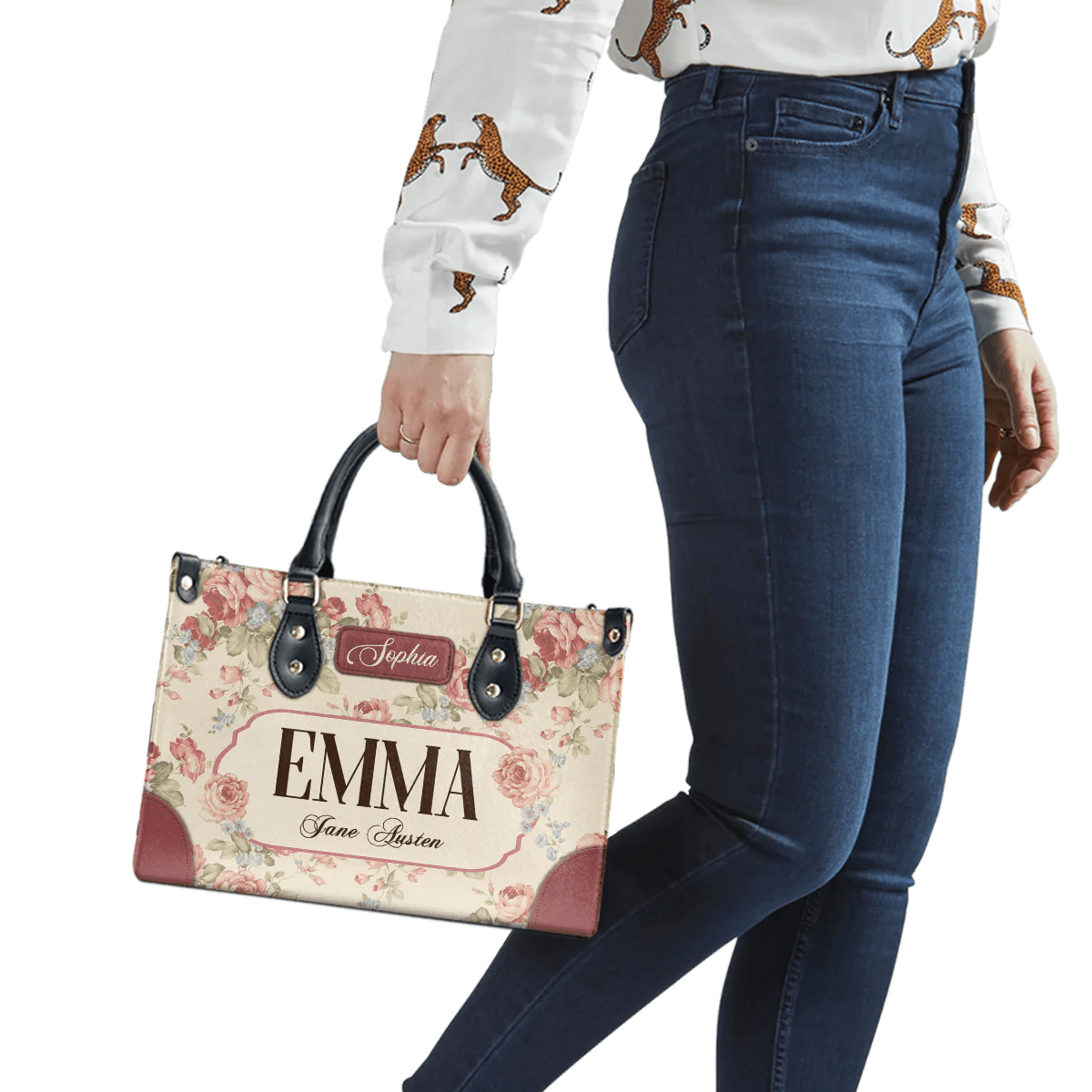 Personalized Handbags in Jane Austen Style, The Perfect Leather Bag Gift for Women | Libro Handbags Customization